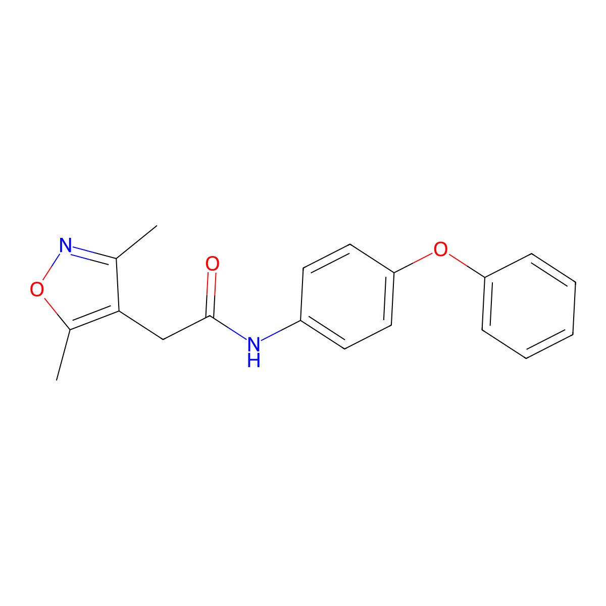 2-(3,5-dimethyl-1,2-oxazol-4-yl)-N-(4-phenoxyphenyl)acetamide molecular structure, CAS 1014546-04-3