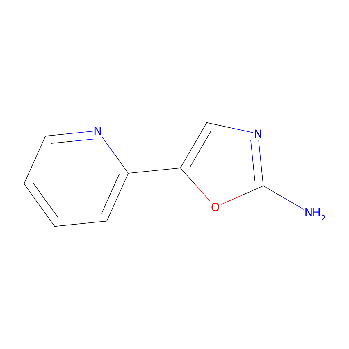 5-(Pyridin-2-yl)oxazol-2-amine molecular structure, CAS 1014629-81-2