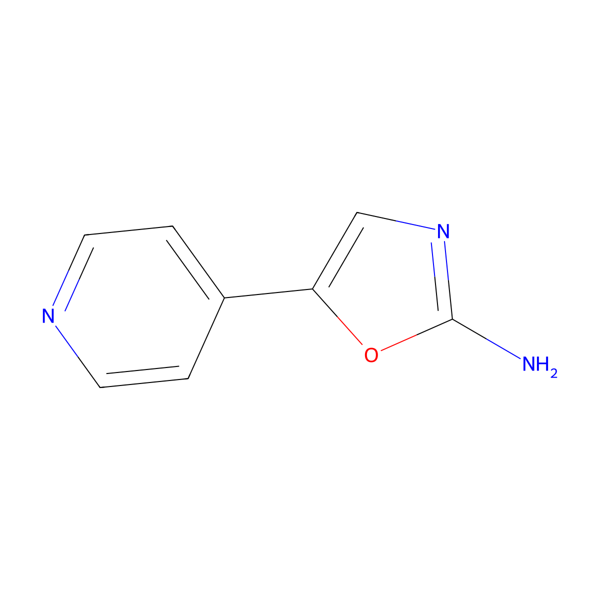 5-(Pyridin-4-yl)-1,3-oxazol-2-amine molecular structure, CAS 1014629-83-4