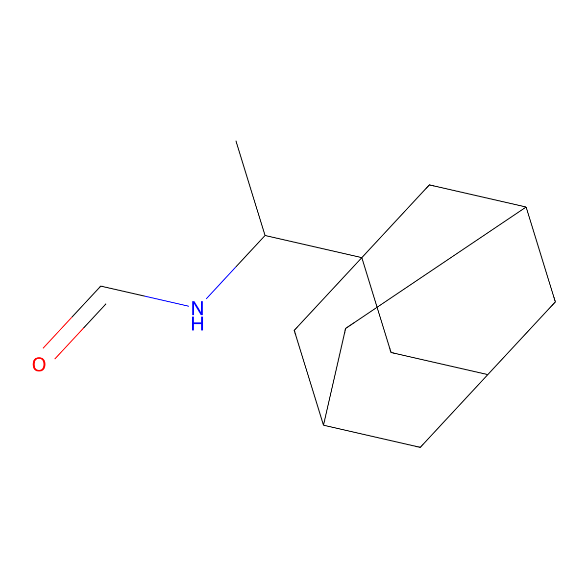Formamide, N-(1-adamantyl-1-ethyl)- molecular structure, CAS 101468-16-0