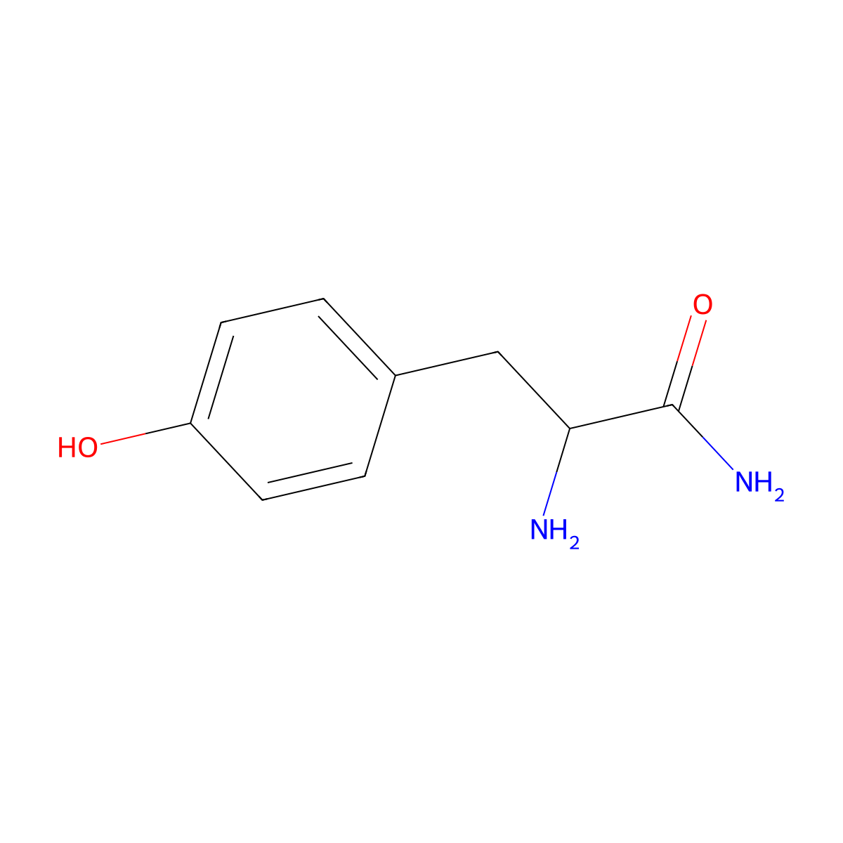 H-Tyr-NH molecular structure, CAS 101469-25-4