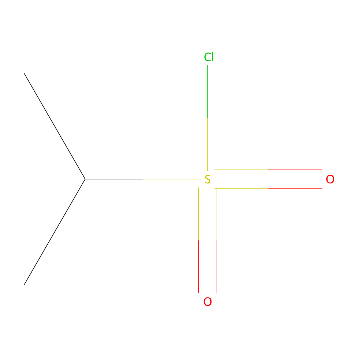 2-Propanesulfonyl chloride molecular structure, CAS 10147-37-2