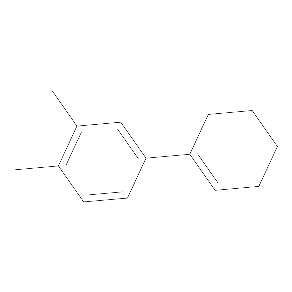 4-(Cyclohexen-1-yl)-1,2-dimethylbenzene molecular structure, CAS 101471-13-0