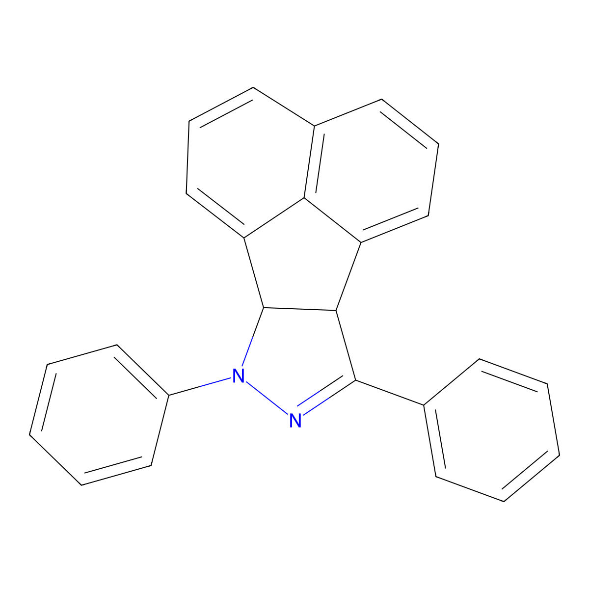 7,9-diphenyl-7,9a-dihydro-6bH-acenaphtho[1,2-c]pyrazole molecular structure, CAS 101475-12-1