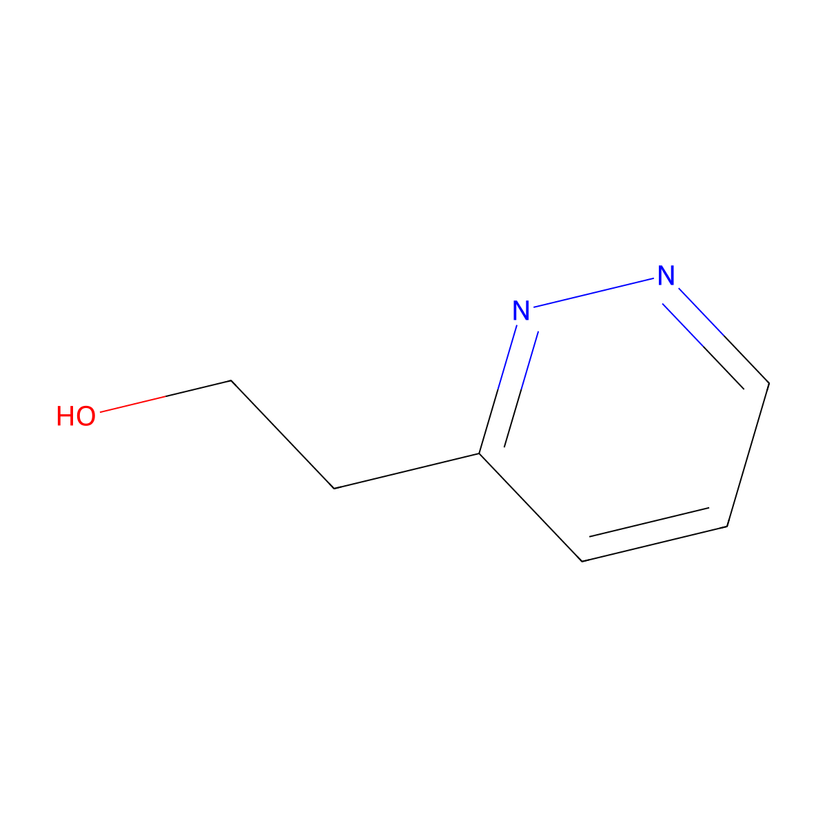 3-Pyridazineethanol molecular structure, CAS 101479-62-3