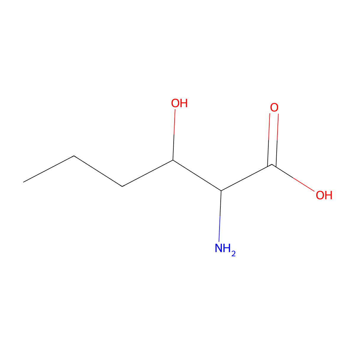 (3R)-3-Hydroxy-L-norleucine molecular structure, CAS 10148-69-3