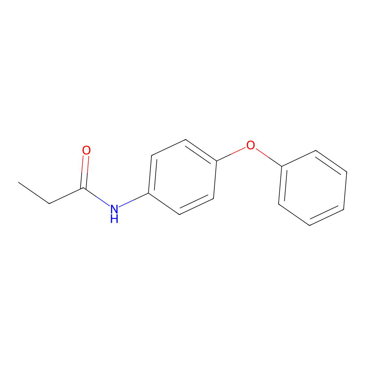 N-(4-phenoxyphenyl)propanamide molecular structure, CAS 101480-26-6
