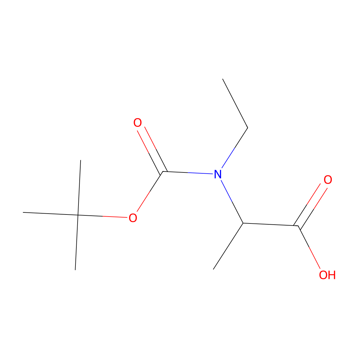 N-Boc-N-ethyl-D-alanine molecular structure, CAS 101488-50-0