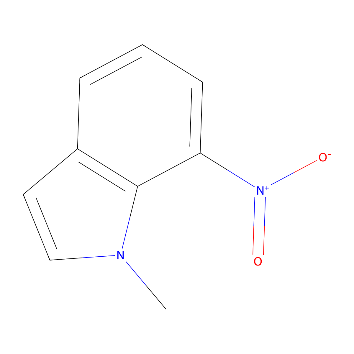 1-Methyl-7-nitro-1H-indole molecular structure, CAS 101489-23-0