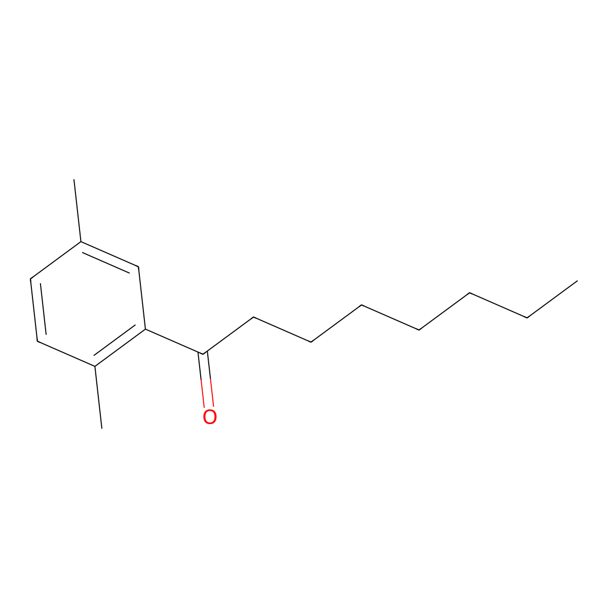 1-(2,5-Dimethylphenyl)octan-1-one molecular structure, CAS 101493-87-2