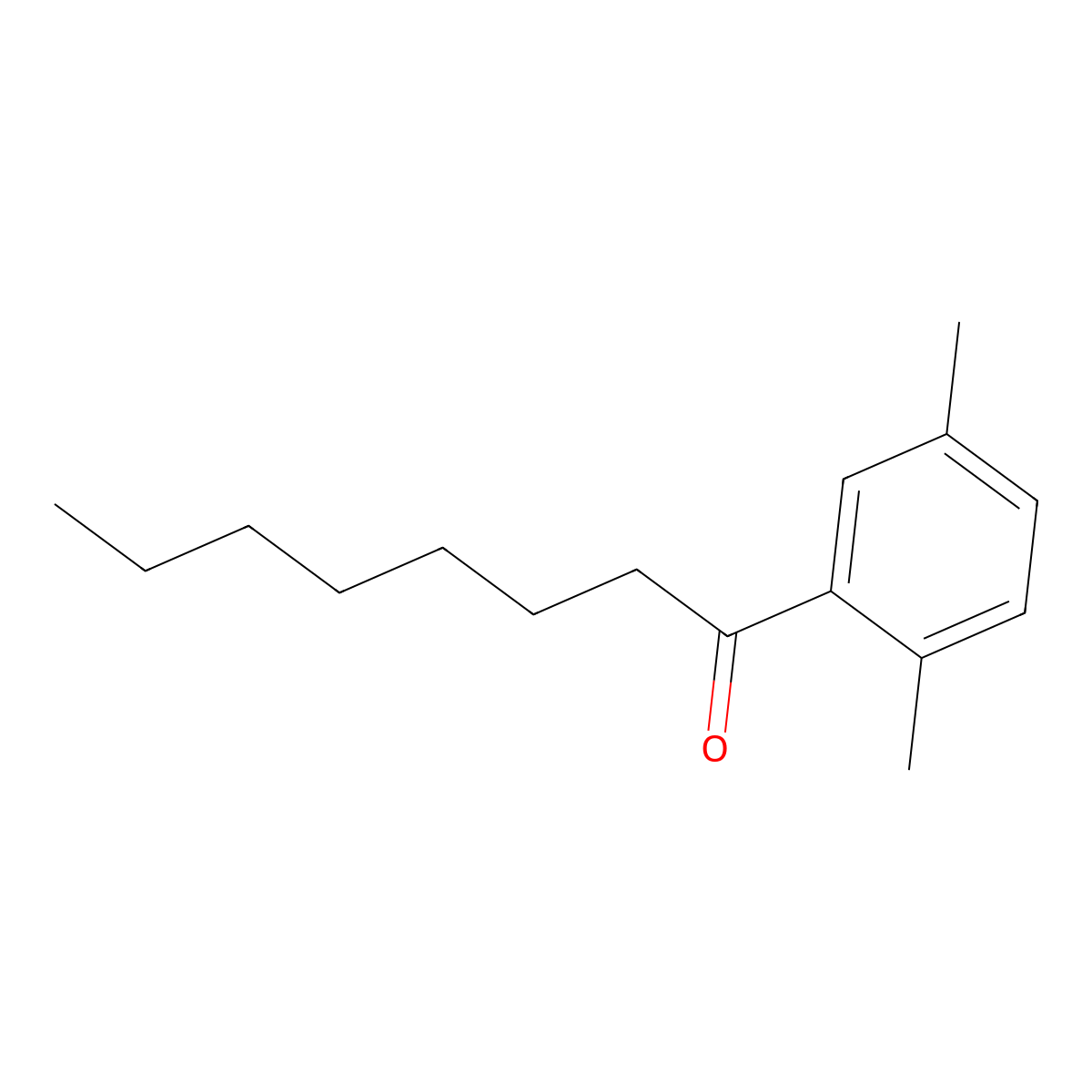 1-(2,5-Dimethylphenyl)octan-1-one molecular structure, CAS 101493-87-2