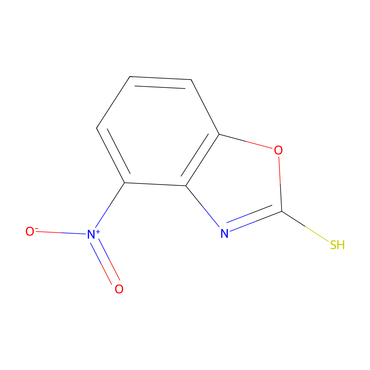 4-Nitro-1,3-benzoxazole-2-thiol molecular structure, CAS 101495-34-5
