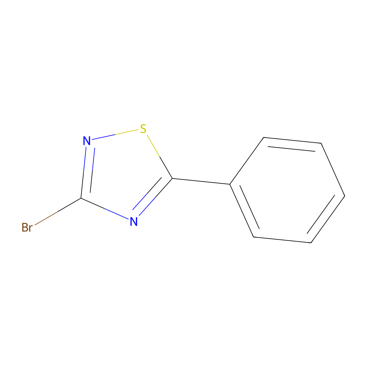 3-Bromo-5-phenyl-1,2,4-thiadiazole molecular structure, CAS 101495-43-6