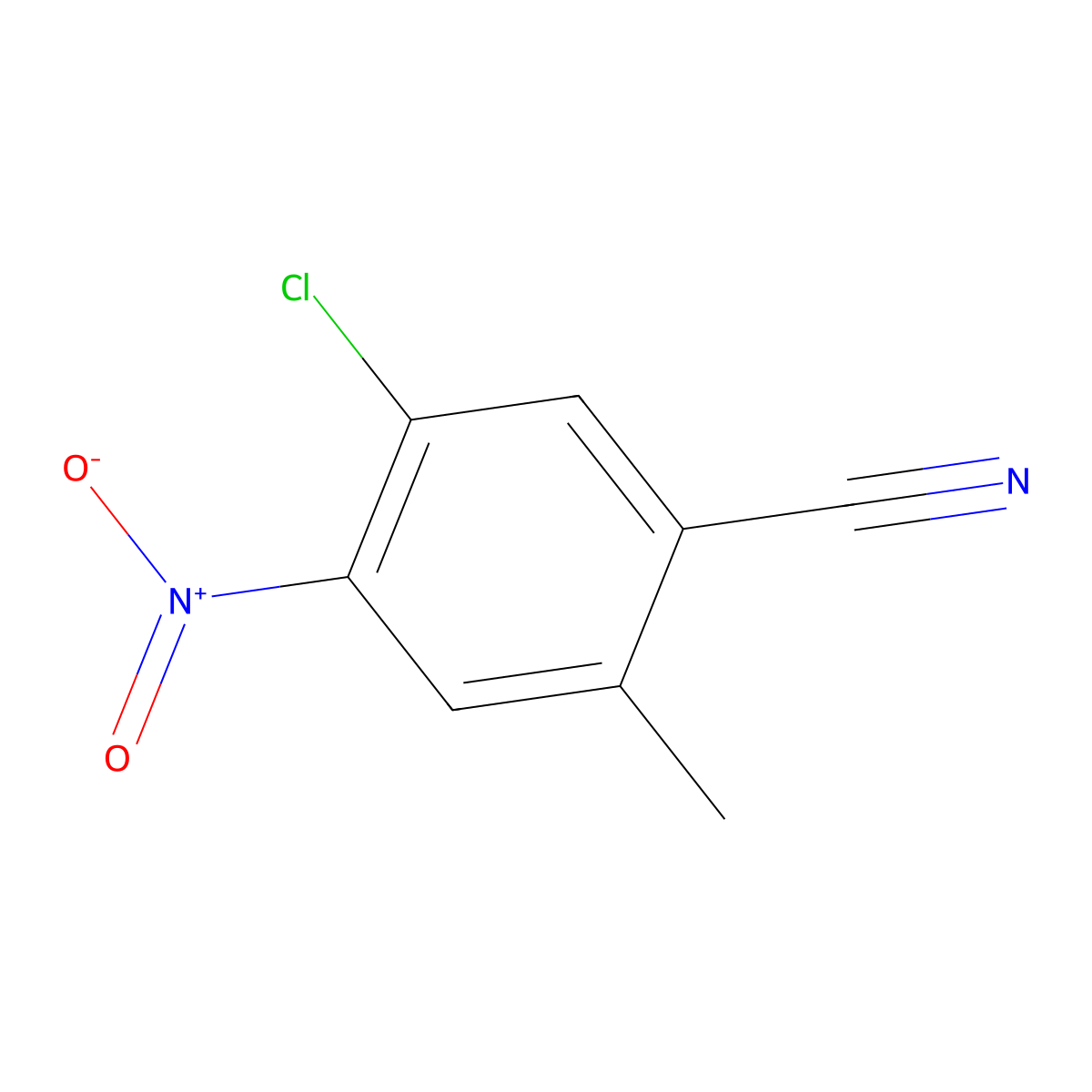 5-Chloro-2-methyl-4-nitrobenzonitrile molecular structure, CAS 101495-54-9