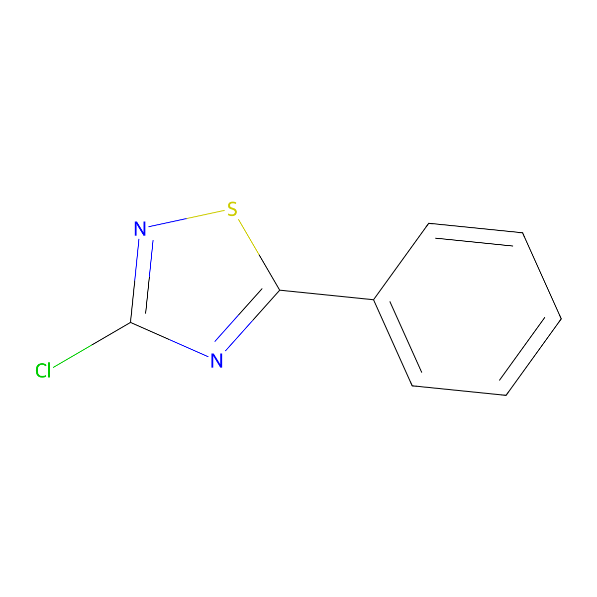 3-Chloro-5-phenyl-1,2,4-thiadiazole molecular structure, CAS 101495-56-1