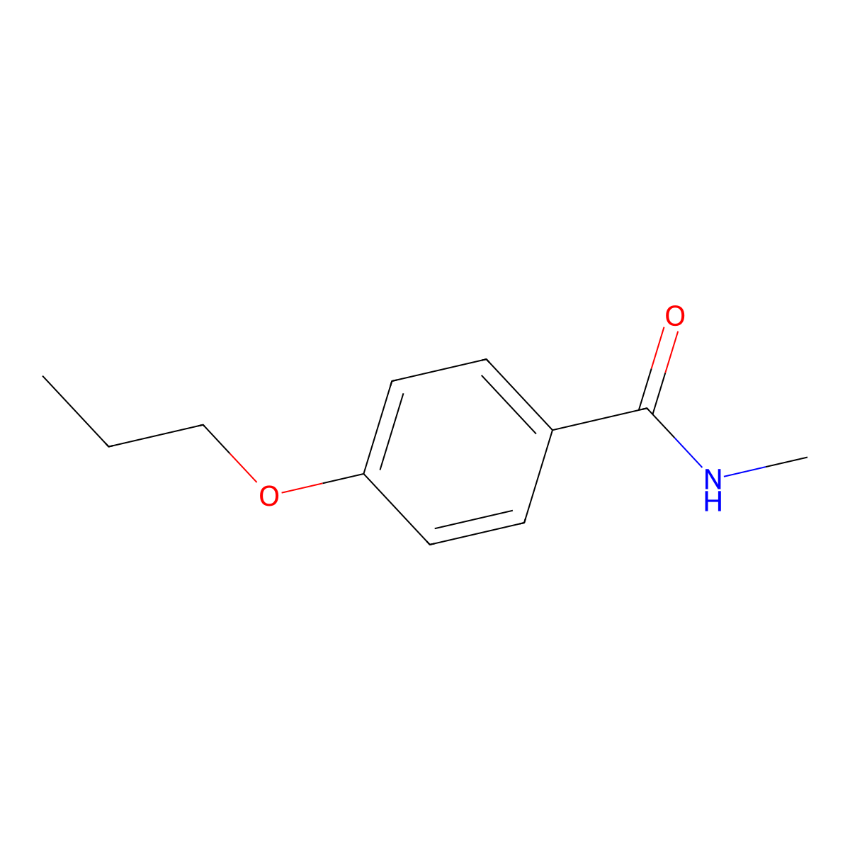 N-methyl-4-propoxybenzamide molecular structure, CAS 101495-70-9