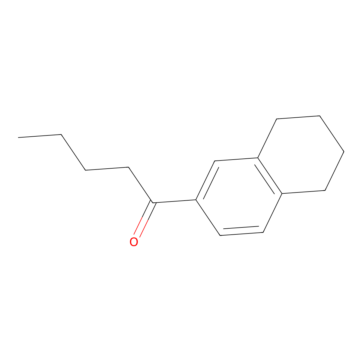 1-(5,6,7,8-Tetrahydronaphthalen-2-yl)pentan-1-one molecular structure, CAS 101498-55-9