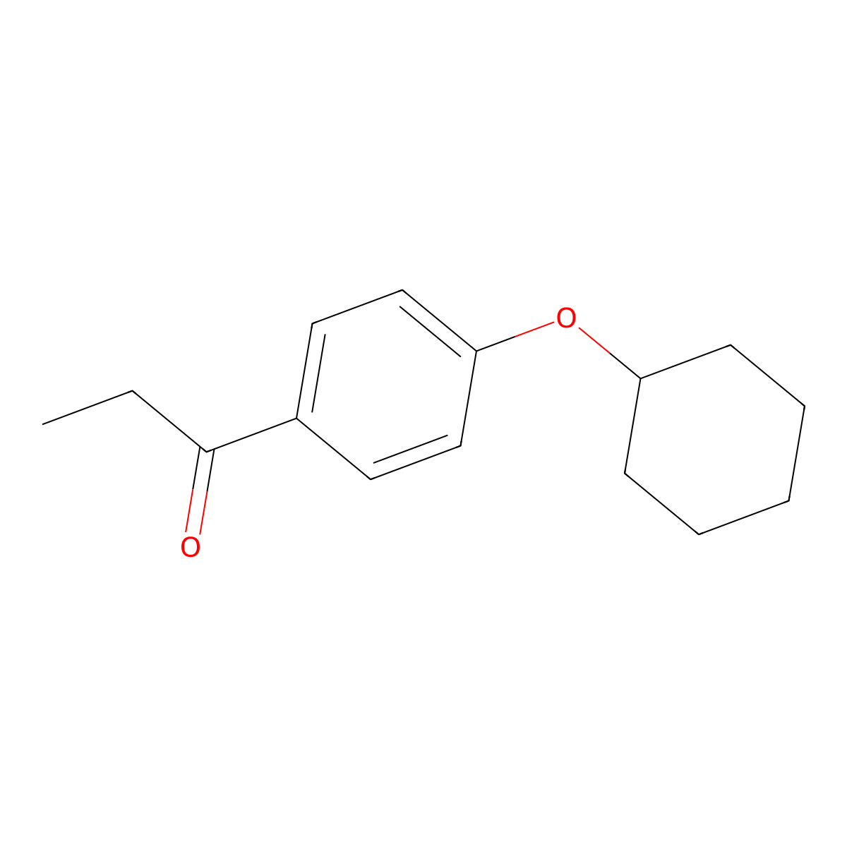 1-(4-(Cyclohexyloxy)phenyl)propan-1-one molecular structure, CAS 101498-86-6