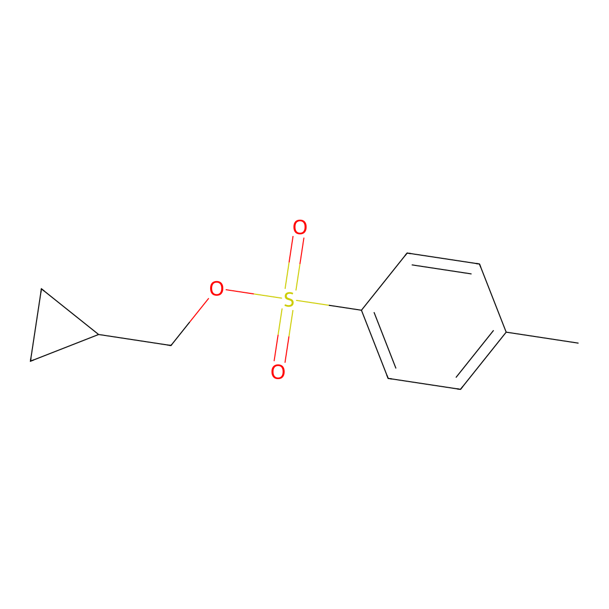 Cyclopropylmethyl 4-methylbenzenesulfonate molecular structure, CAS 1015-45-8