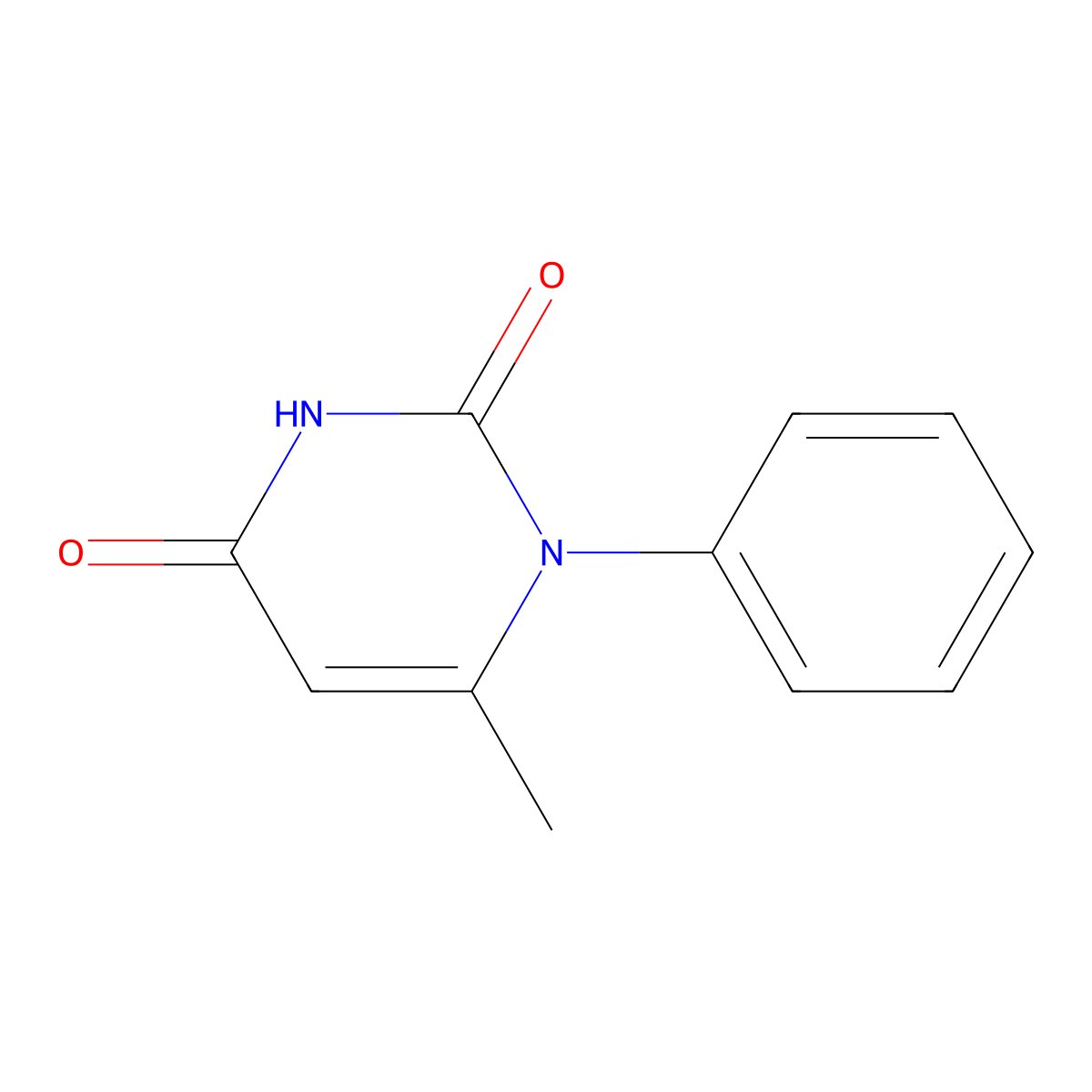 6-Methyl-1-phenyl-1,2,3,4-tetrahydropyrimidine-2,4-dione molecular structure, CAS 1015-64-1