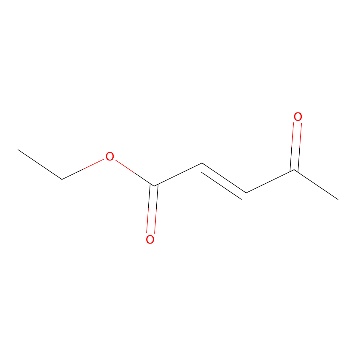 Ethylacetylacrylate molecular structure, CAS 10150-93-3