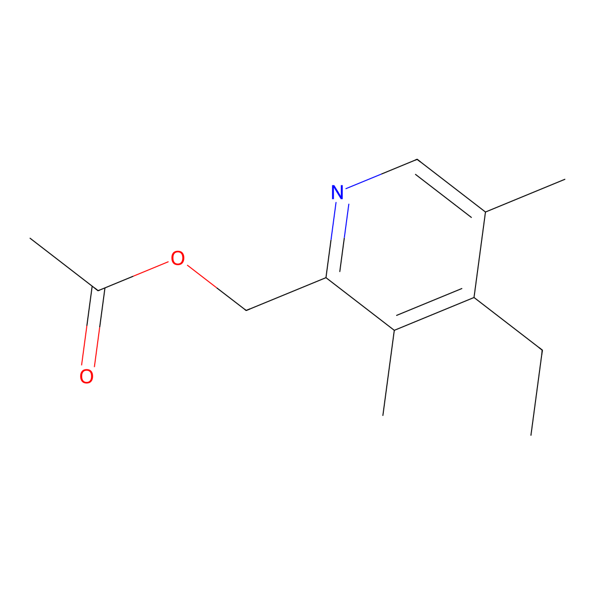 (4-Ethyl-3,5-dimethylpyridin-2-yl)methyl acetate molecular structure, CAS 1015056-89-9