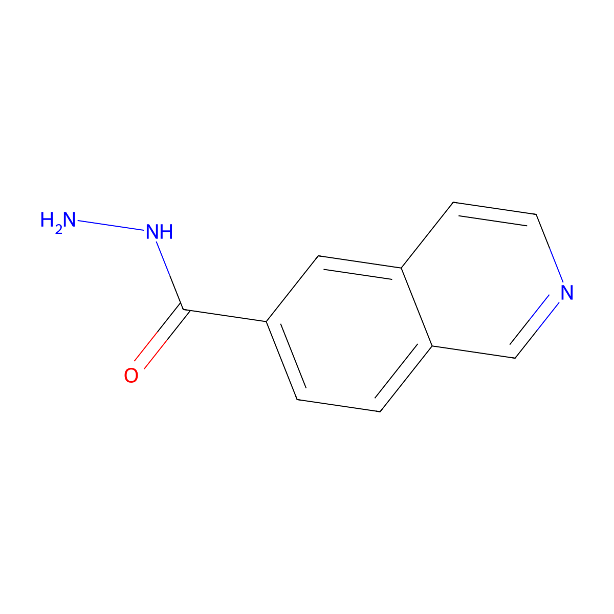 Isoquinoline-6-carbohydrazide molecular structure, CAS 1015068-44-6