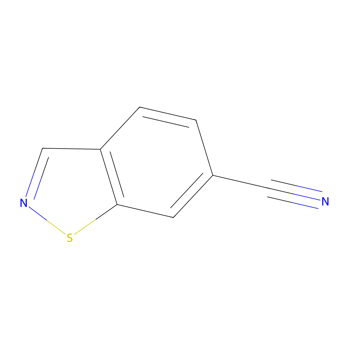 Benzo[d]isothiazole-6-carbonitrile molecular structure, CAS 1015069-66-5