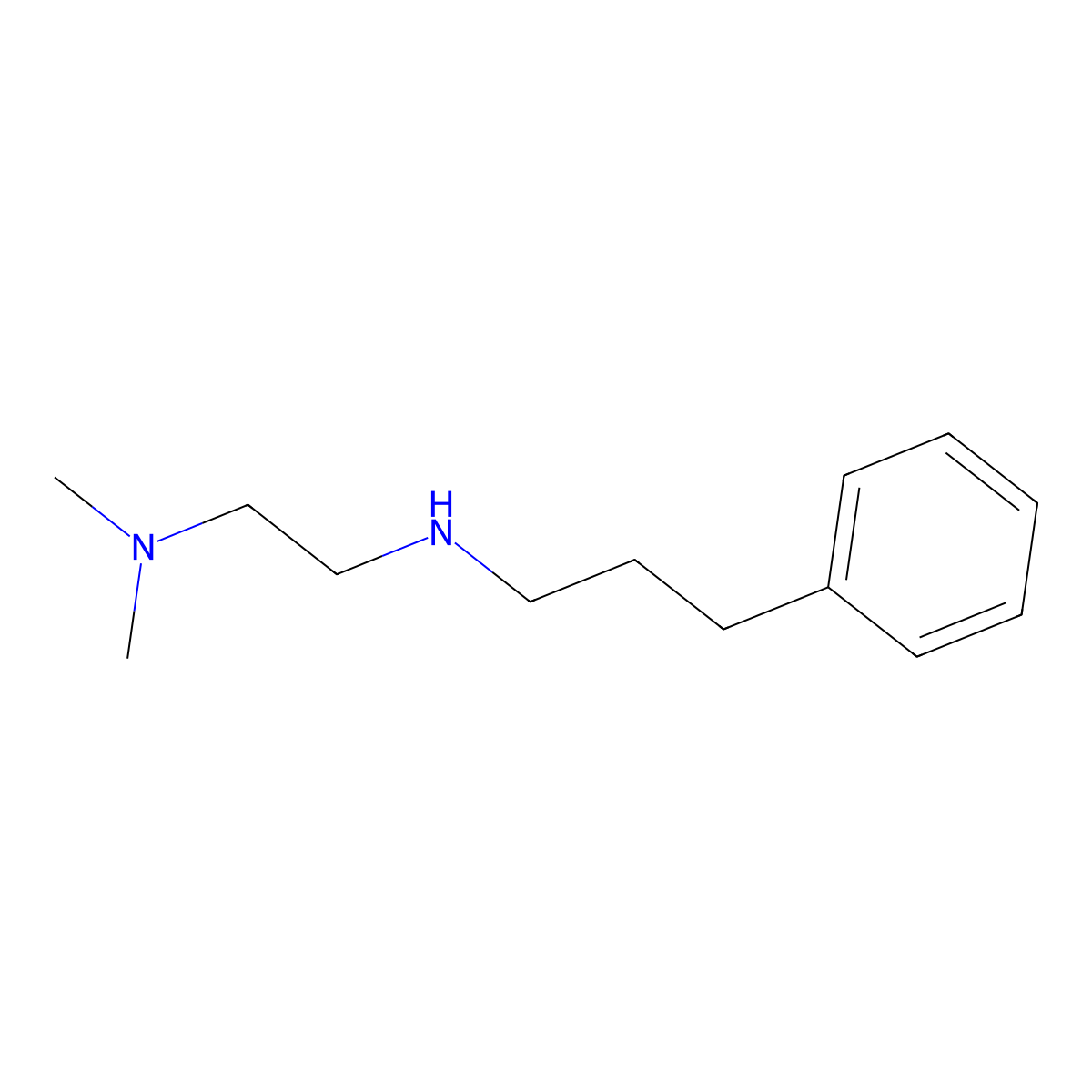 [2-(Dimethylamino)ethyl](3-phenylpropyl)amine molecular structure, CAS 101507-01-1
