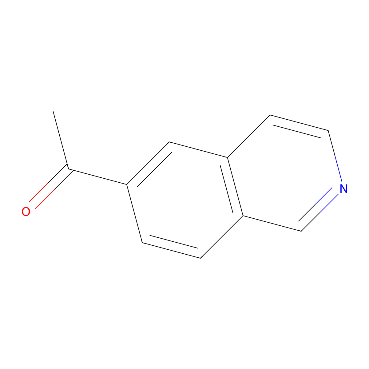 1-(6-Isoquinolinyl)ethanone molecular structure, CAS 1015070-54-8