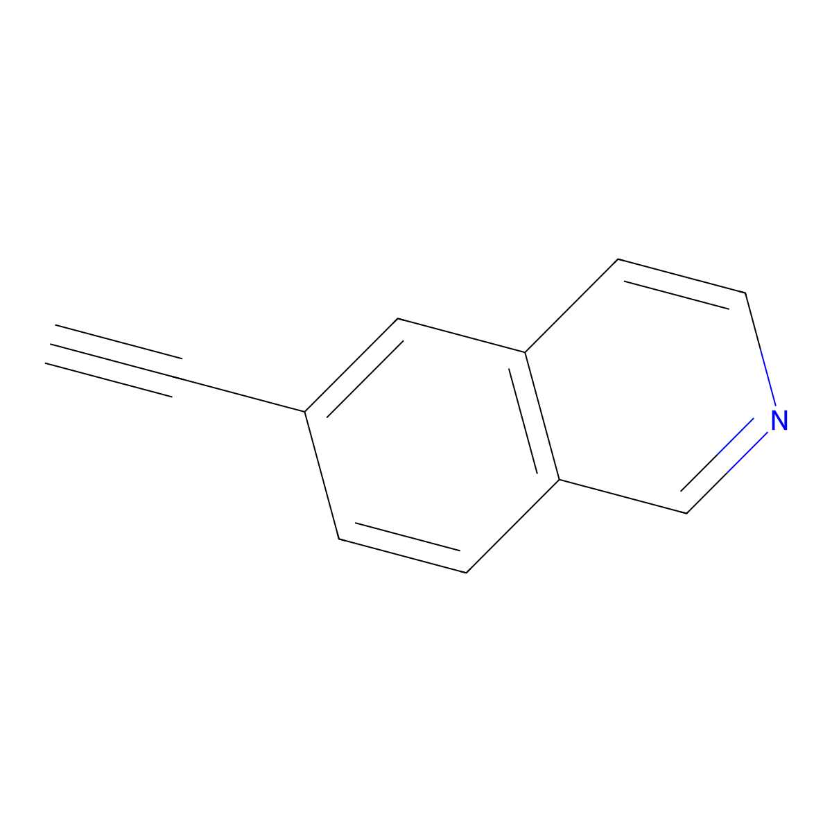 6-Ethynylisoquinoline molecular structure, CAS 1015070-57-1