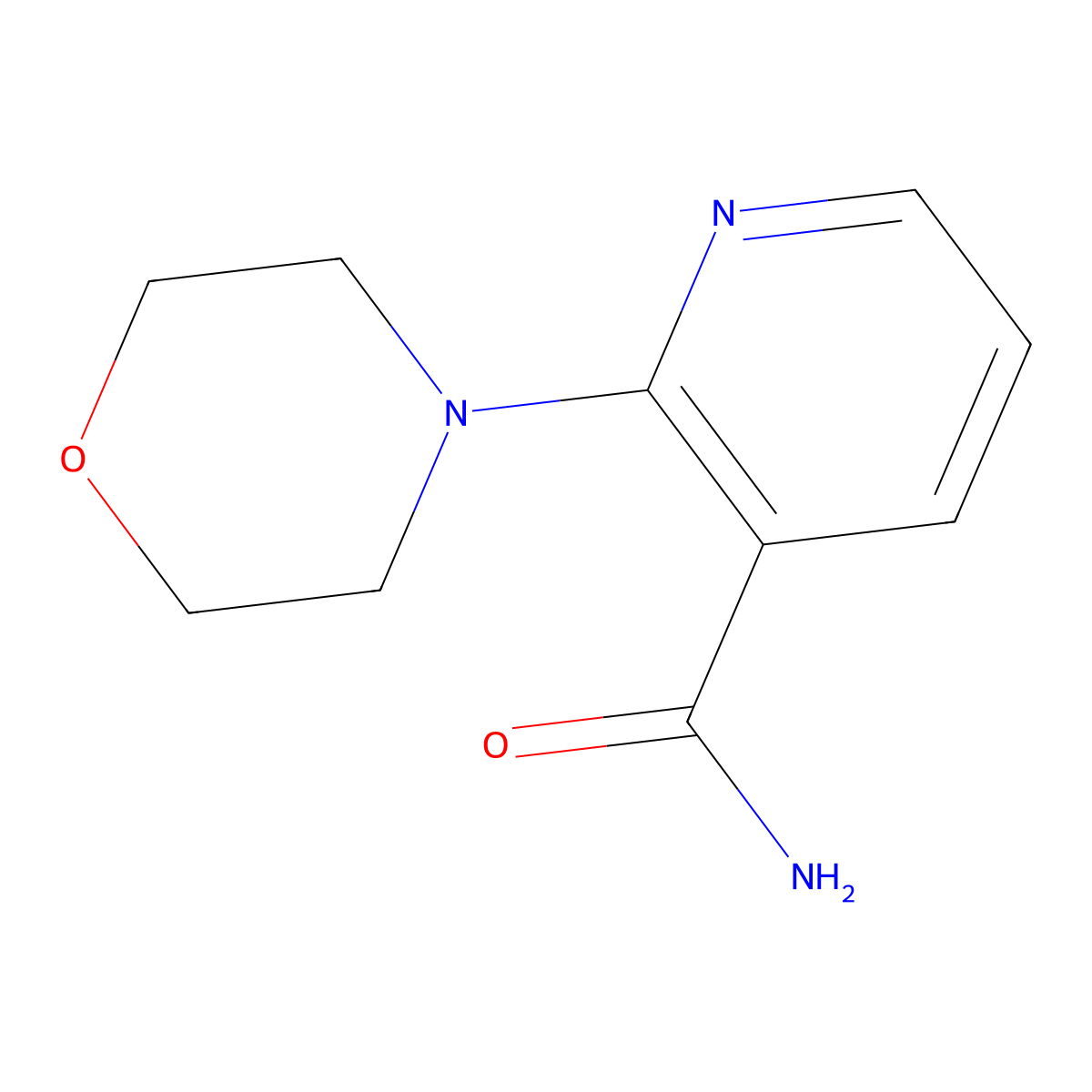 2-Morpholin-4-ylnicotinamide molecular structure, CAS 101512-12-3