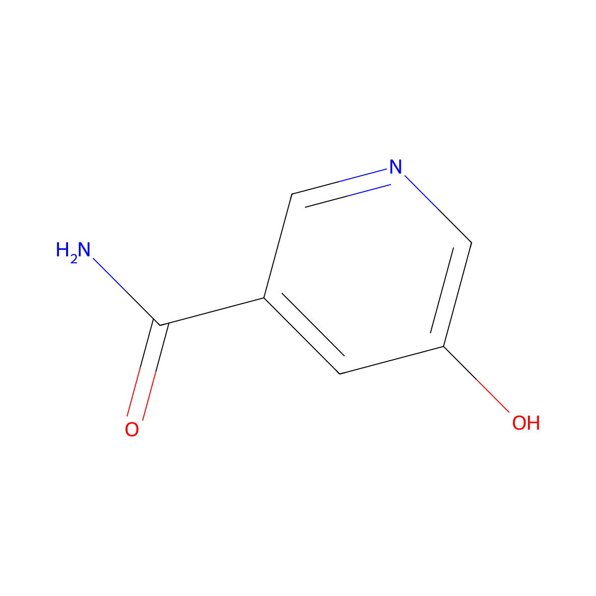 3-Pyridinecarboxamide, 5-hydroxy- molecular structure, CAS 101512-21-4