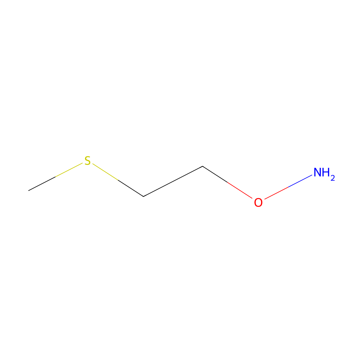 O-[2-(methylsulfanyl)ethyl]hydroxylamine molecular structure, CAS 101512-32-7