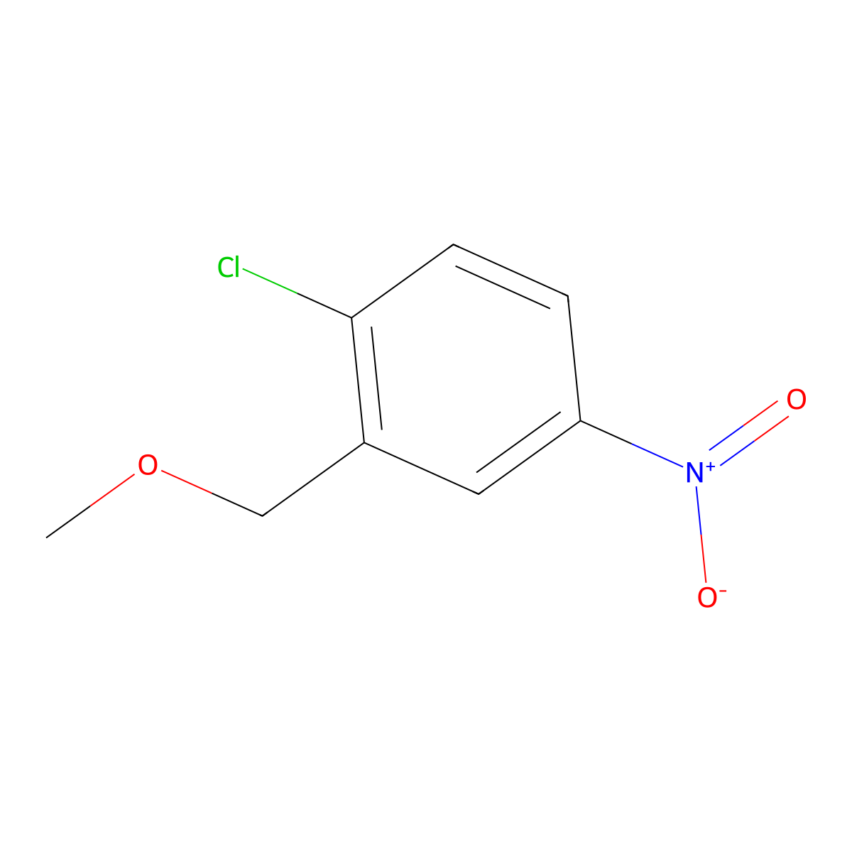 1-Chloro-2-(methoxymethyl)-4-nitrobenzene molecular structure, CAS 101513-52-4