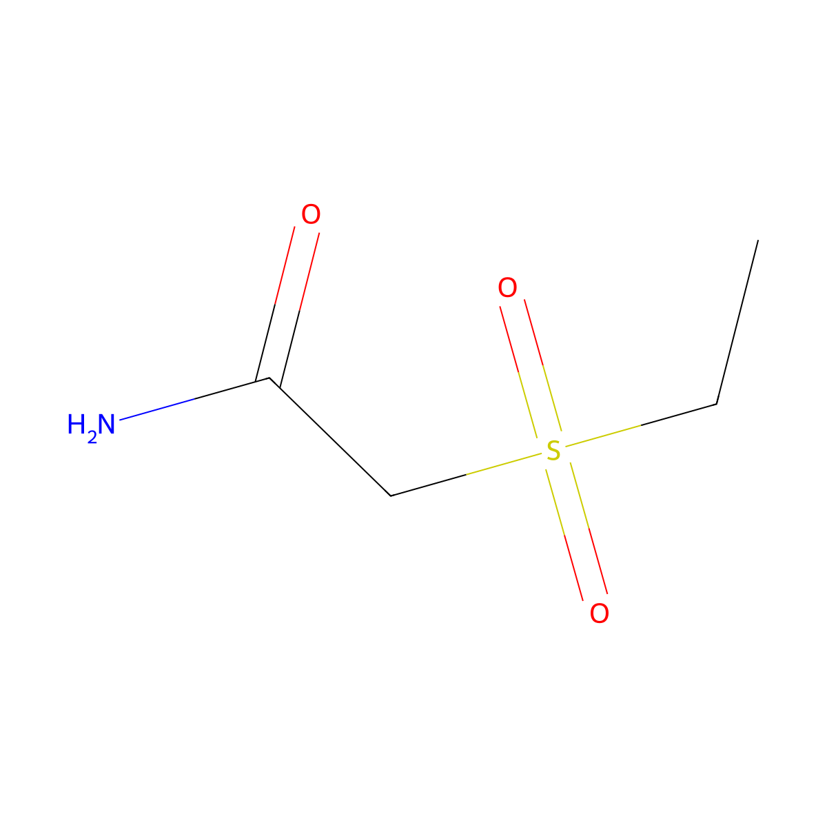2-(Ethanesulfonyl)acetamide molecular structure, CAS 10152-03-1
