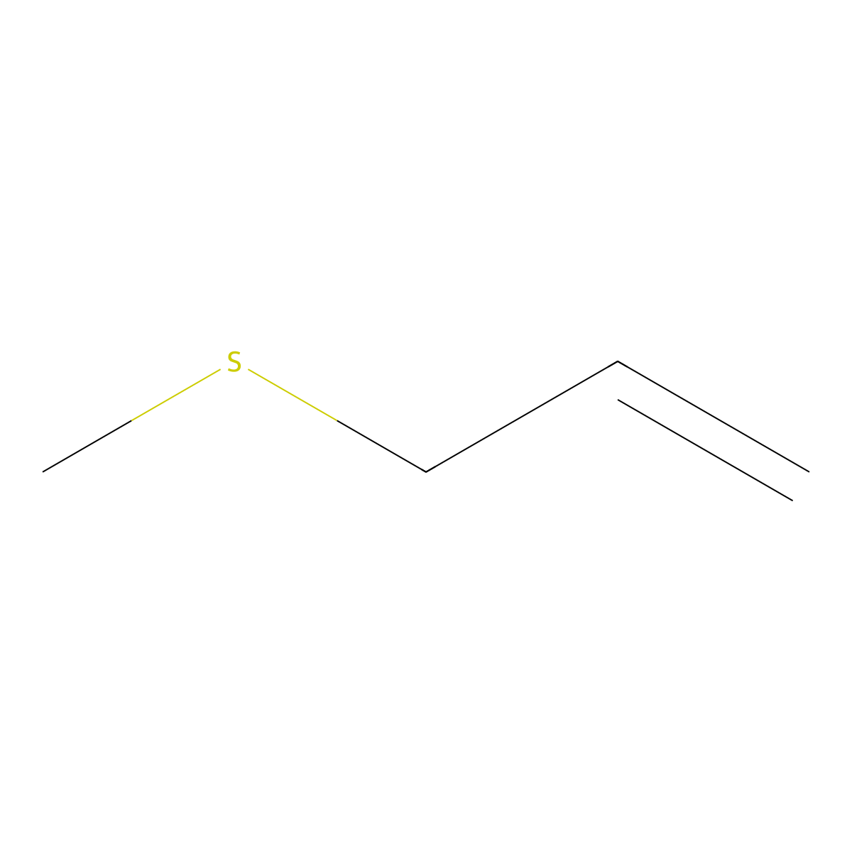 Allyl methyl sulfide molecular structure, CAS 10152-76-8