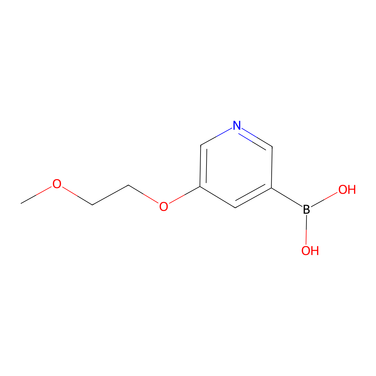 5-(2-Methoxyethoxy)pyridine-3-boronic acid molecular structure, CAS 1015229-31-8
