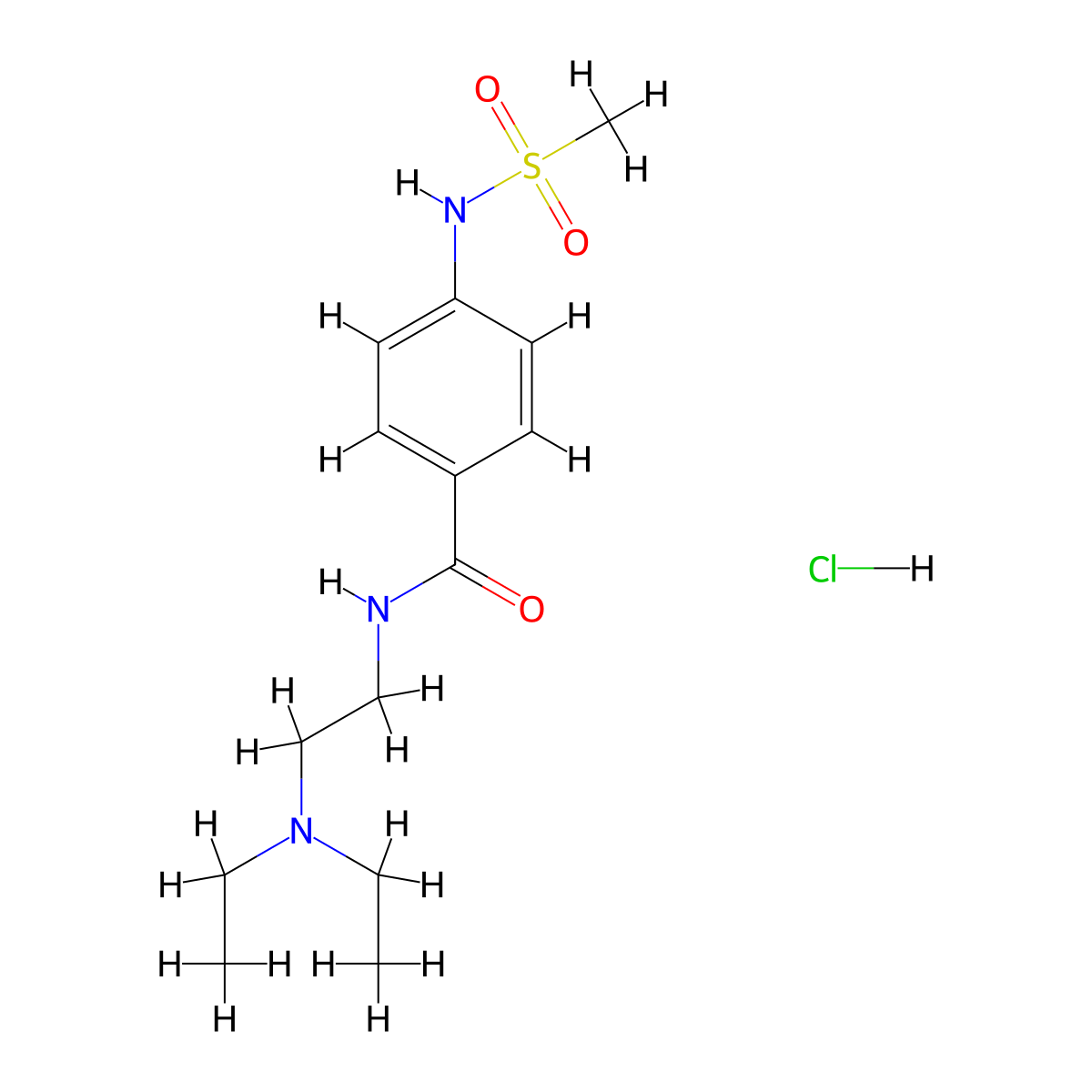 Sematilide Hydrochloride molecular structure, CAS 101526-62-9
