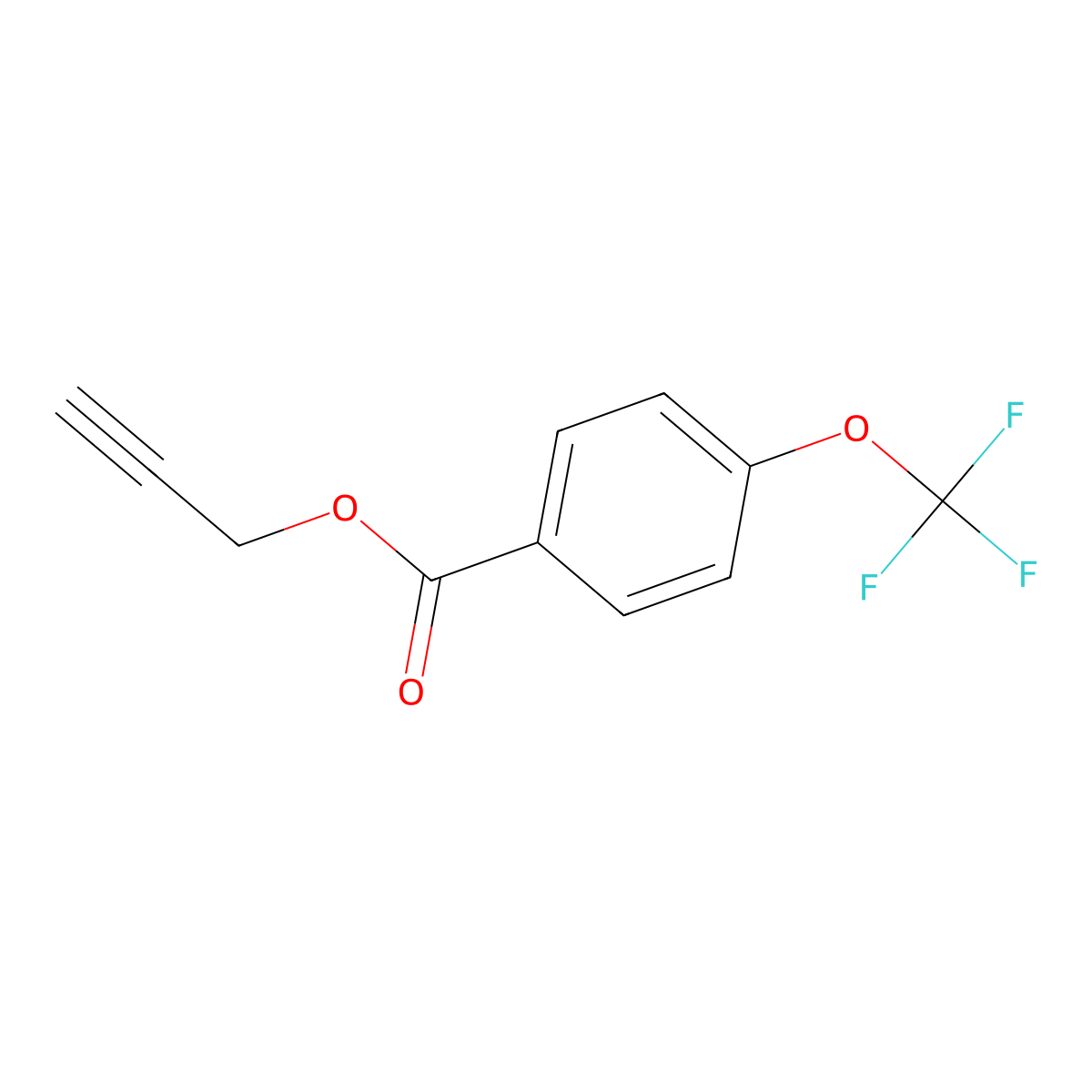 2-Propyn-1-yl 4-(trifluoromethoxy)benzoate molecular structure, CAS 101532-24-5