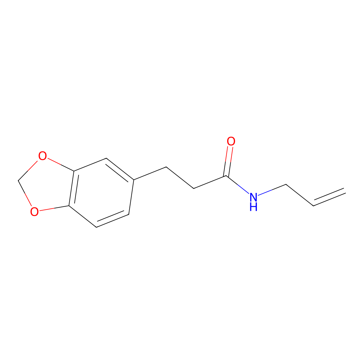 n-Allyl-3-(benzo[d][1,3]dioxol-5-yl)propanamide molecular structure, CAS 1015367-67-5