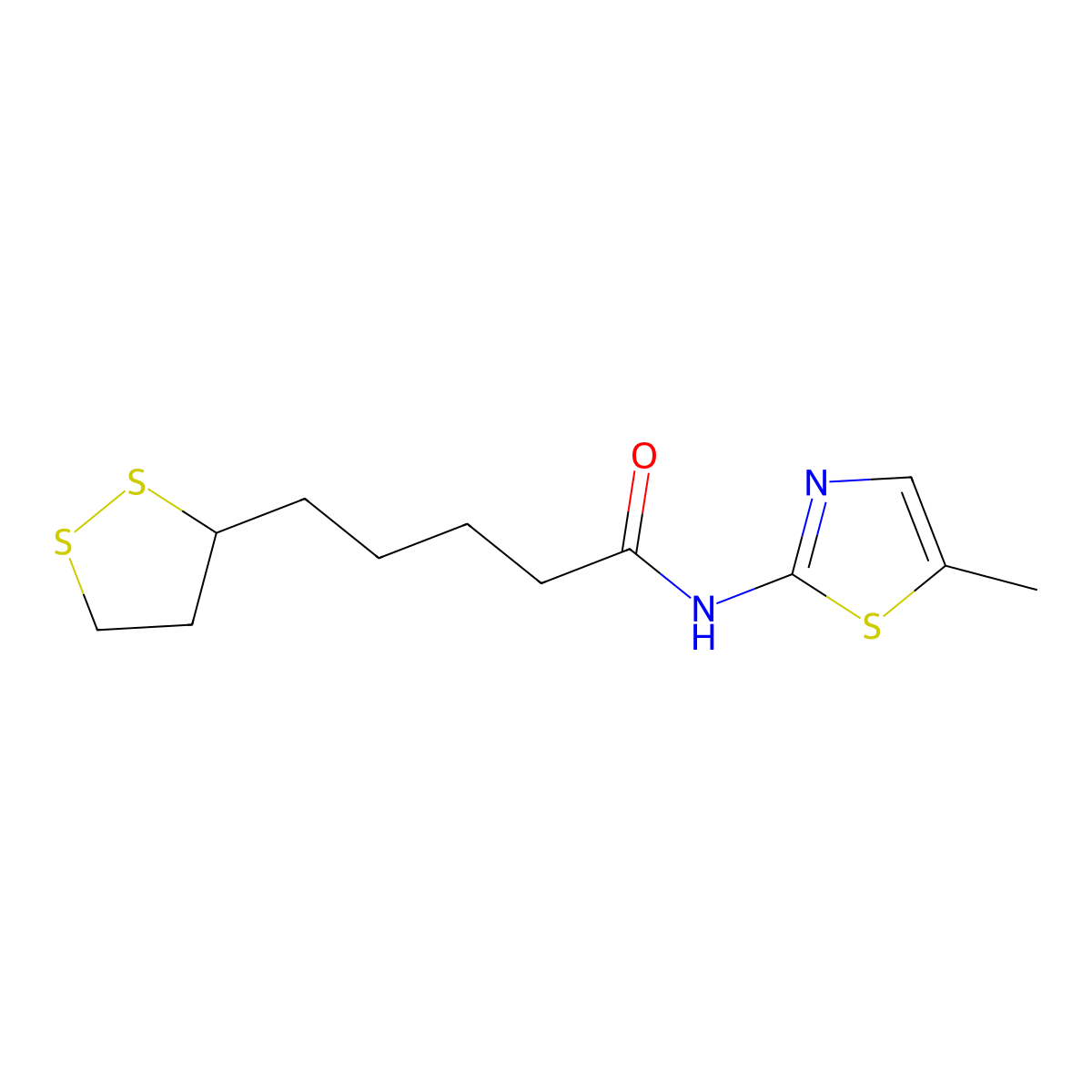 C12H18N2OS3 molecular structure, CAS 1015376-65-4