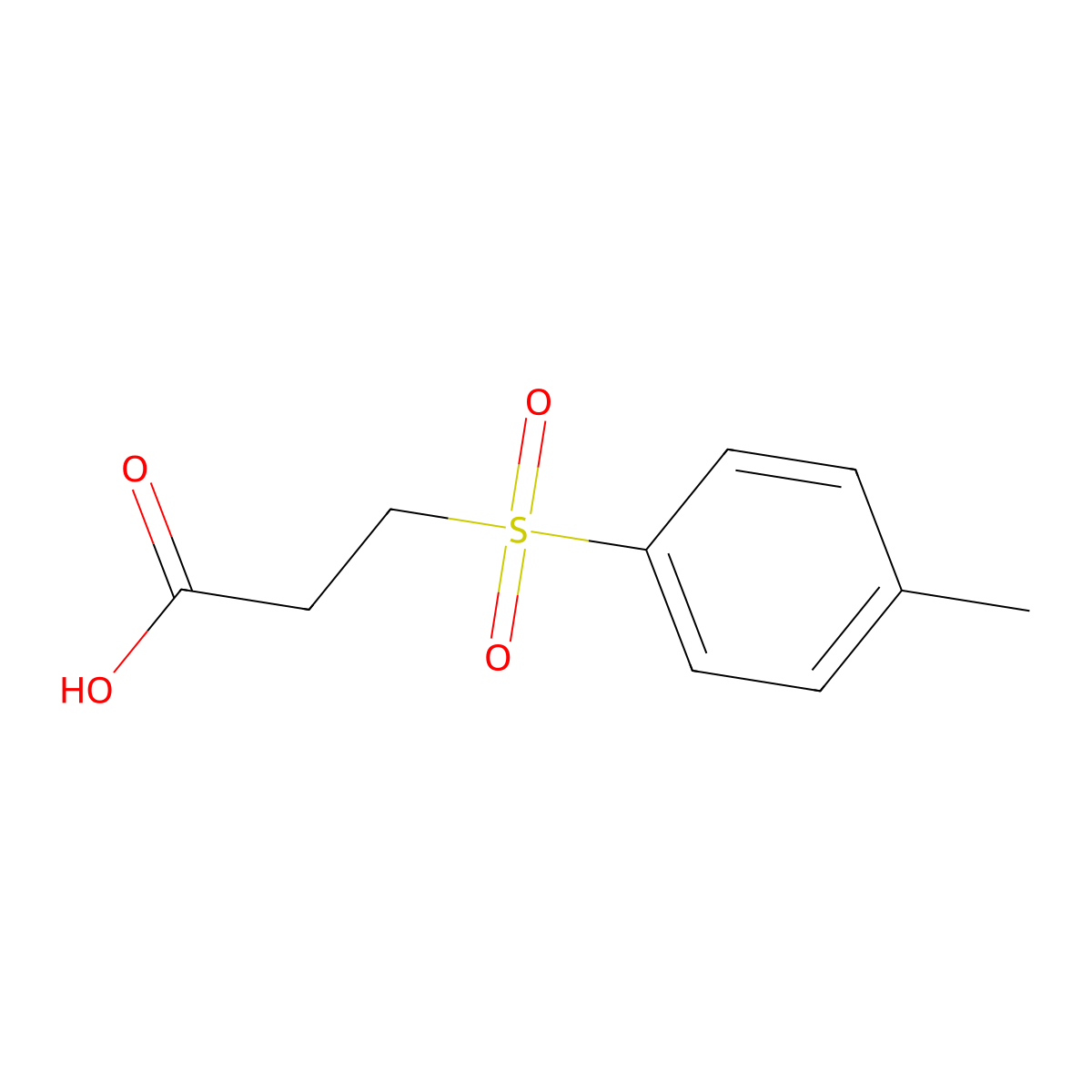 3-(4-Methylbenzenesulfonyl)propanoic acid molecular structure, CAS 10154-76-4