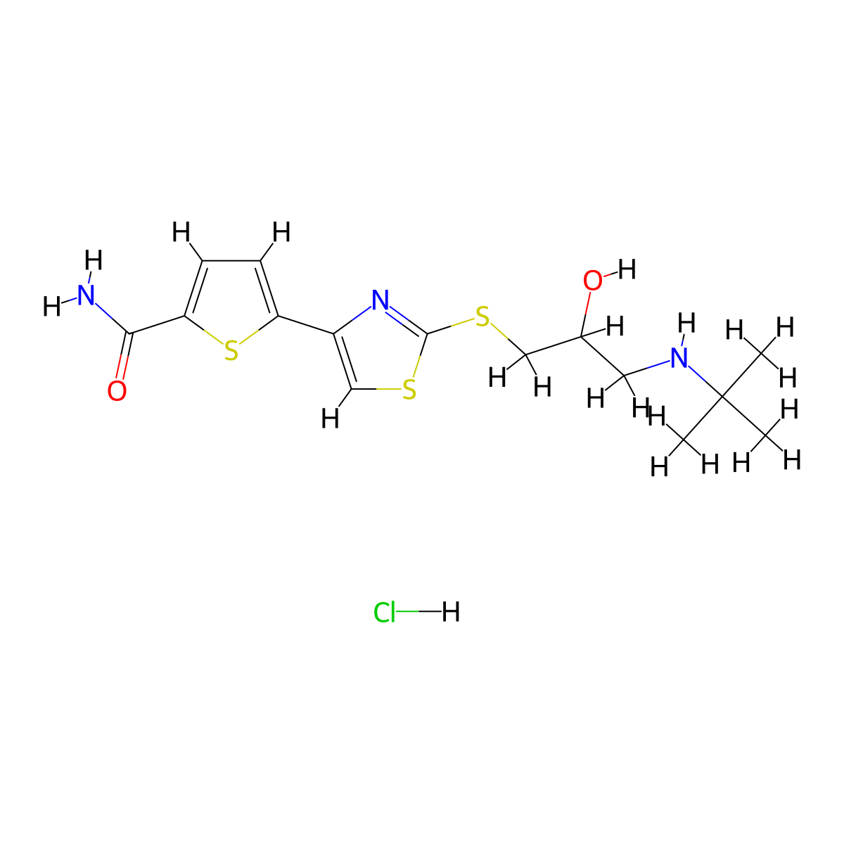Arotinolol Hydrochloride molecular structure, CAS 101540-26-5