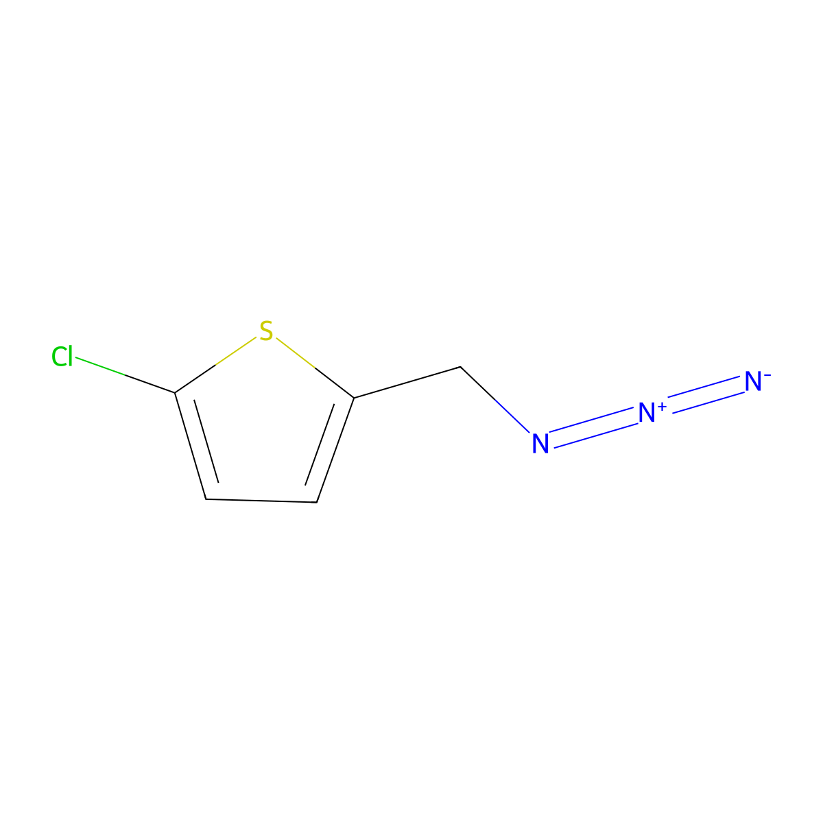 2-(Azidomethyl)-5-chlorothiophene molecular structure, CAS 1015434-04-4