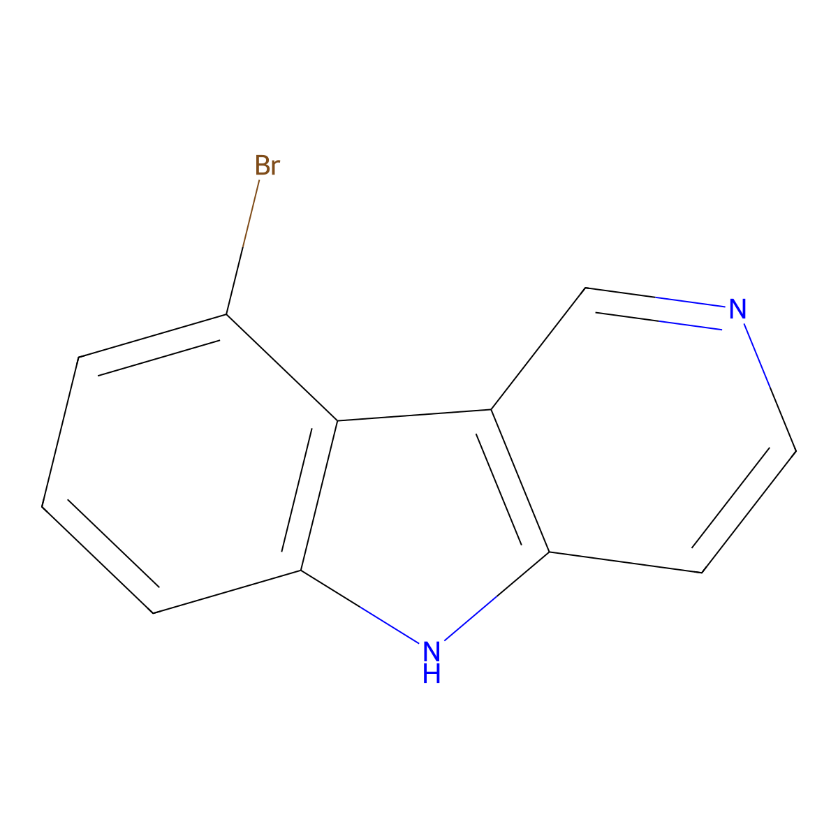 9-bromo-5H-pyrido[4,3-b]indole molecular structure, CAS 1015460-62-4