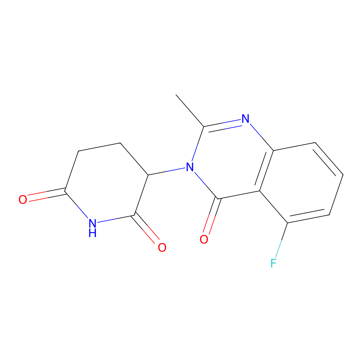 3-(5-Fluoro-2-methyl-4-oxoquinazolin-3(4H)-yl)piperidine-2,6-dione molecular structure, CAS 1015474-24-4
