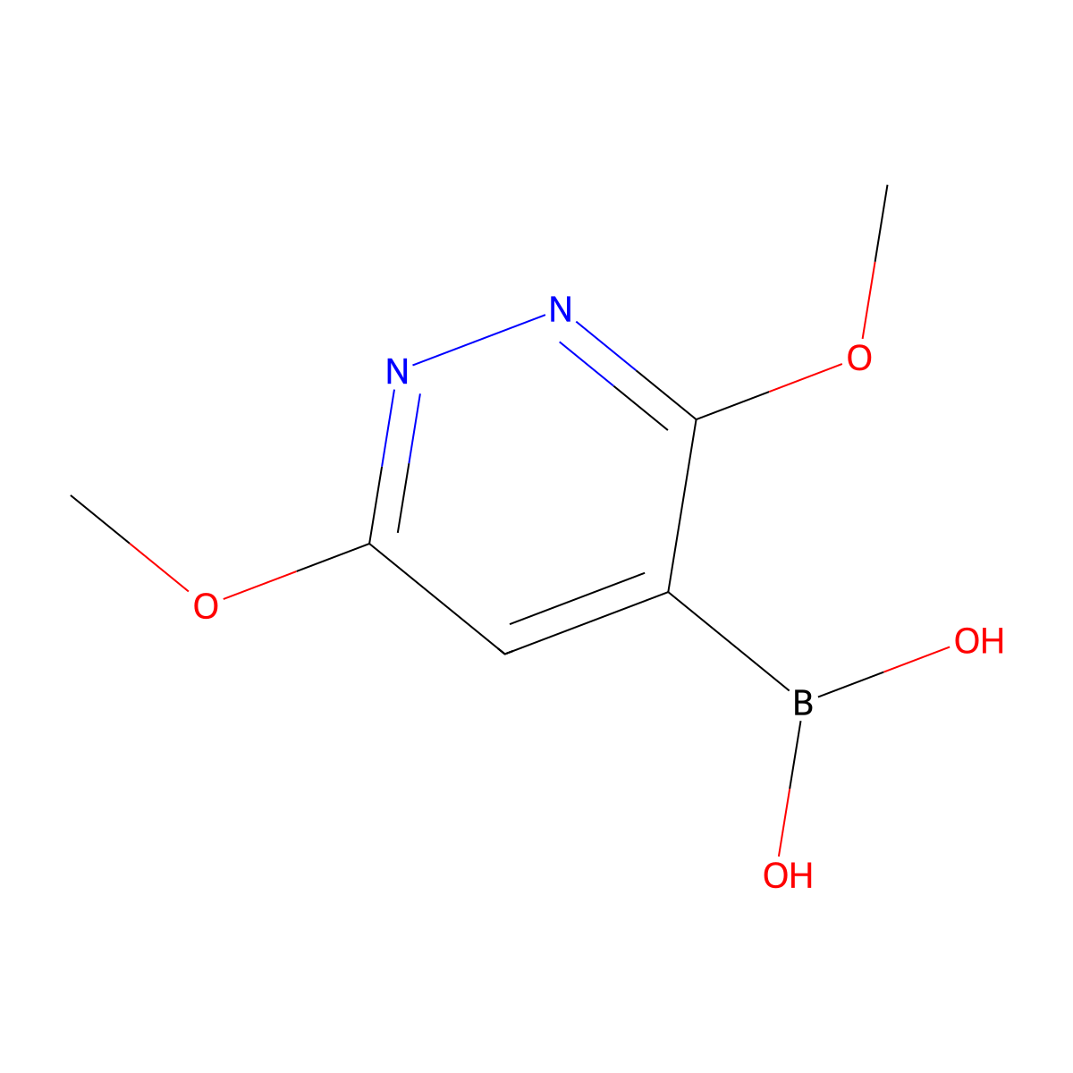 3,6-Dimethoxypyridazine-4-boronic acid molecular structure, CAS 1015480-87-1