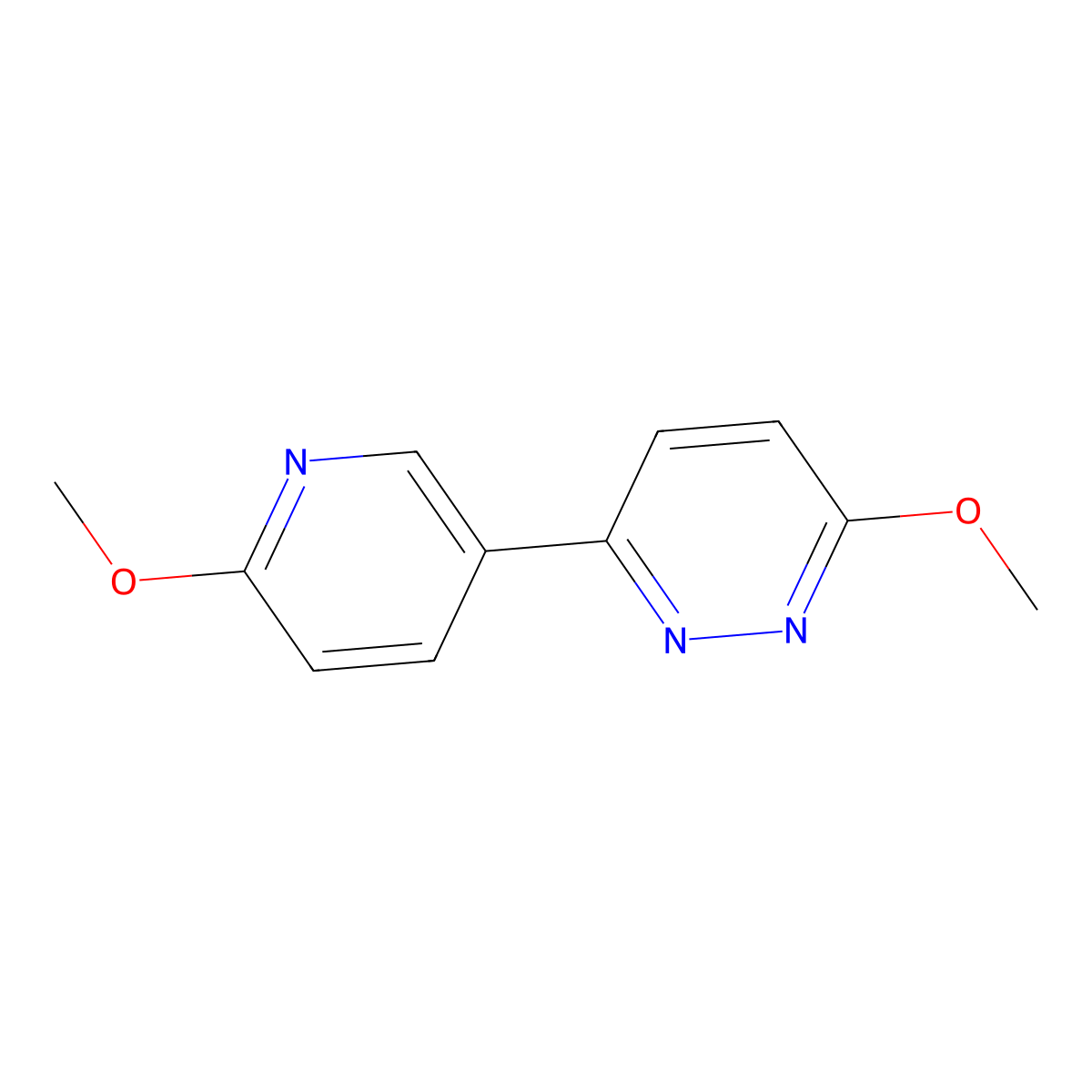 3-Methoxy-6-(6-methoxypyridin-3-yl)pyridazine molecular structure, CAS 1015481-14-7