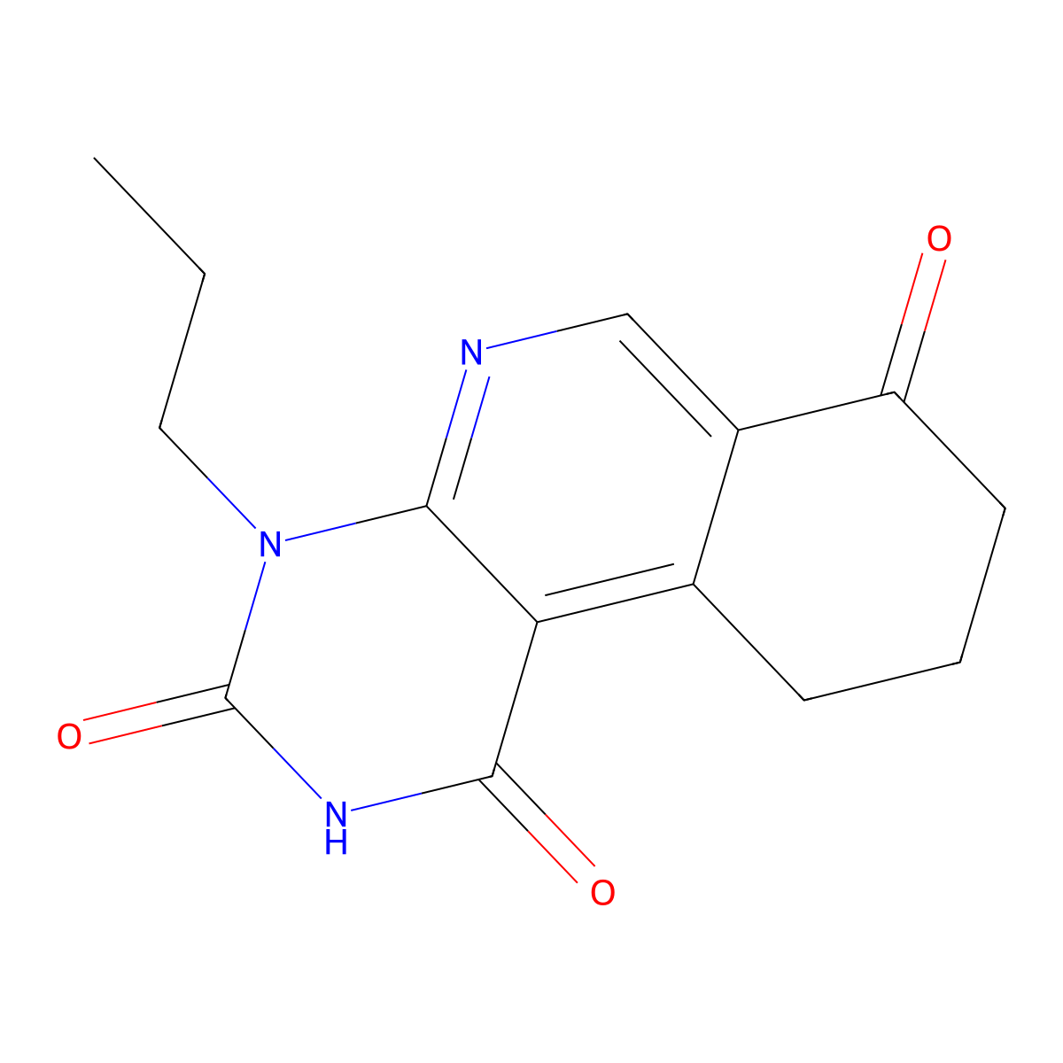 4-propyl-9,10-dihydropyrimido[4,5-c]isoquinoline-1,3,7(2H,4H,8H)-trione molecular structure, CAS 1015552-25-6
